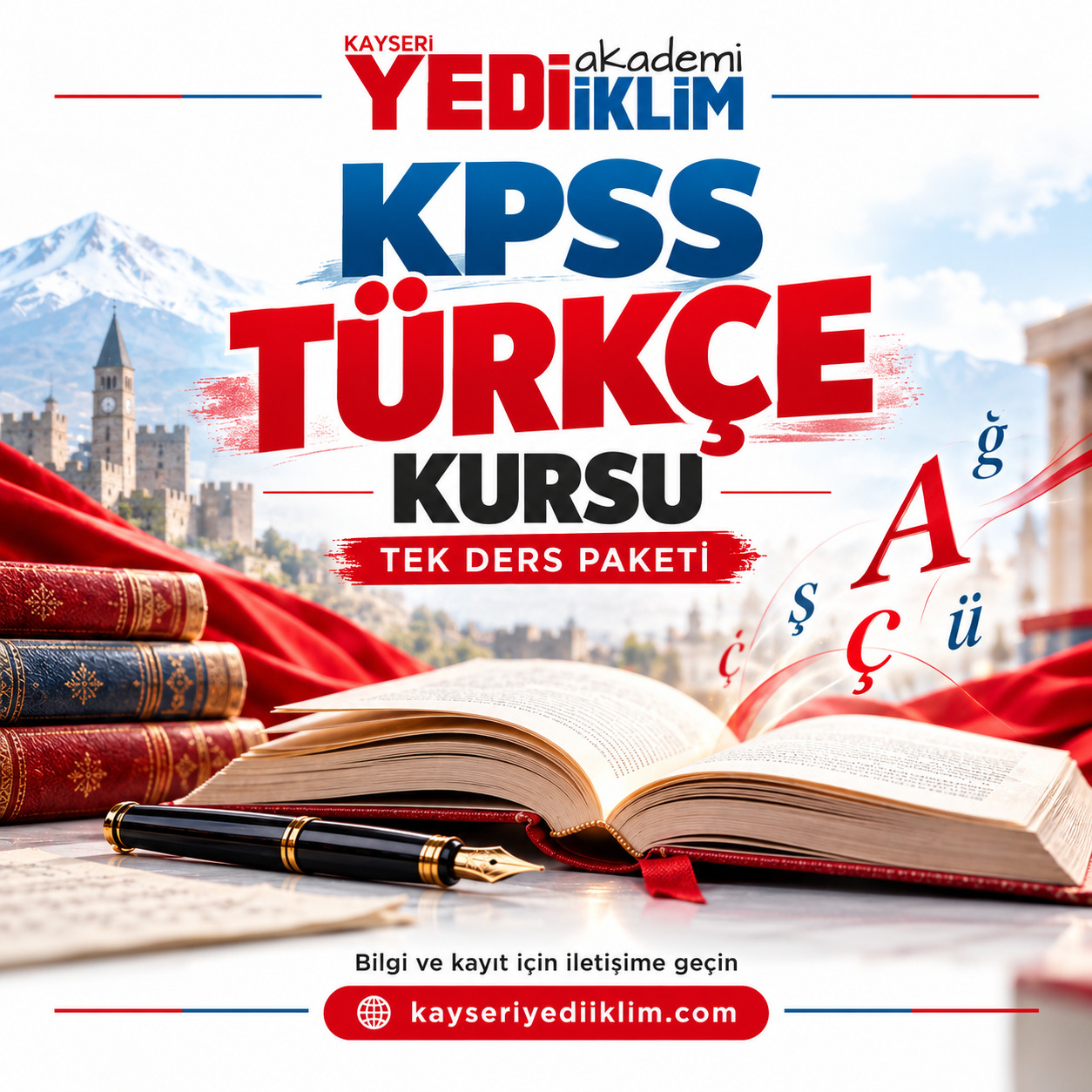 KPSS Türkçe afişi
